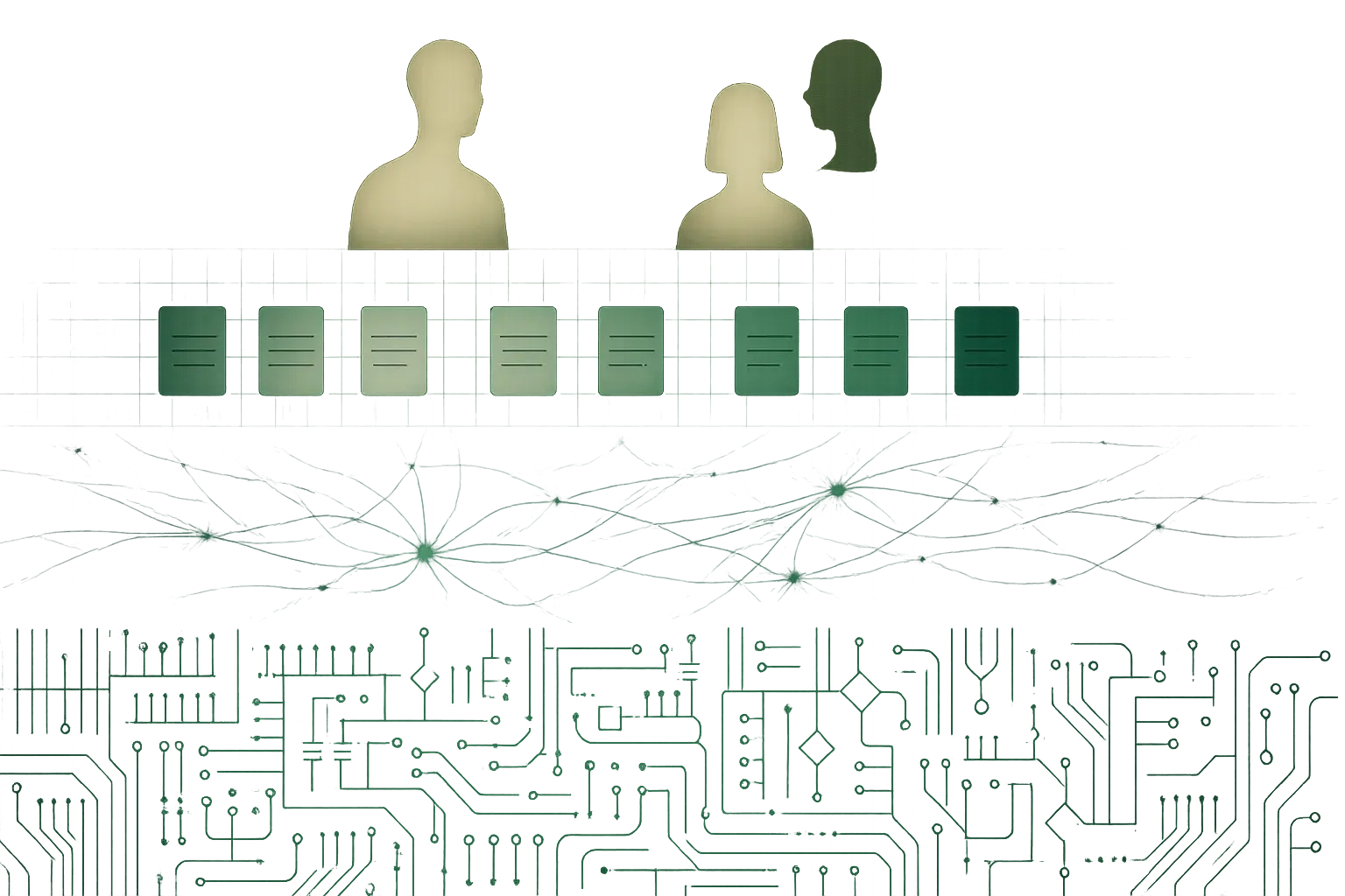 Les quatre couches de lecture d’un site web : humains, moteurs, IA génératives, agents autonomes